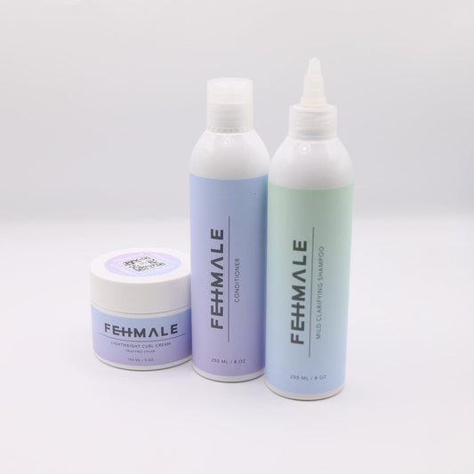 Clean Slate Trio: Clarifying Shampoo, Conditioner & Lightweight Curl Cream